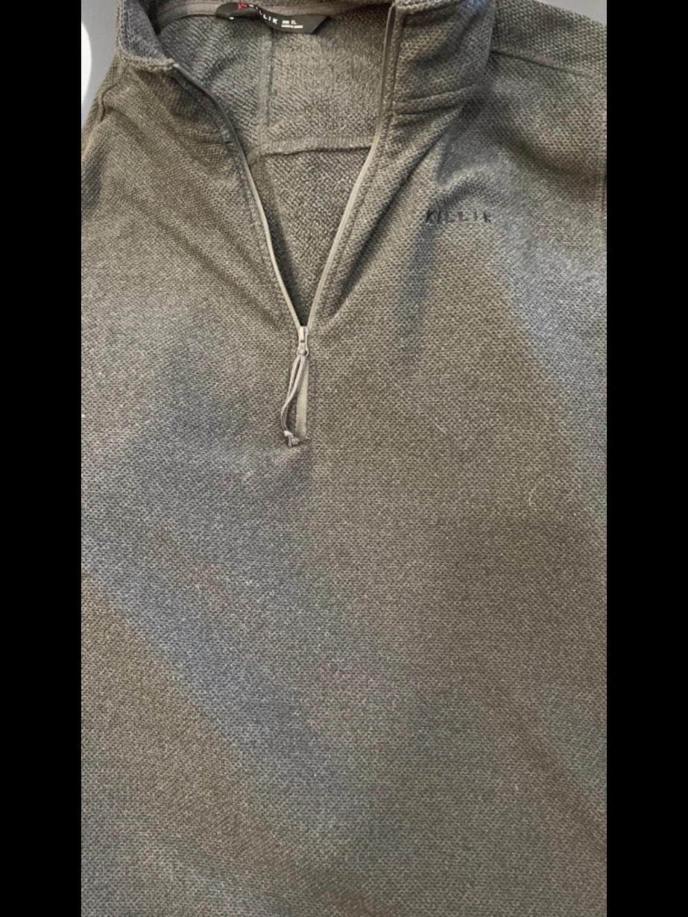 Killik Men’s Gray  Pullover Jacket 1/4 Zip  Size XL